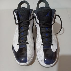 Air Jordan Two 3 Black White And Blue Mens Size 12 shoe pre owned
